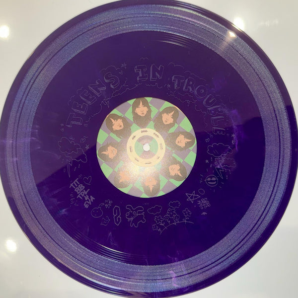 AM 400: SPLIT 12" TEENS IN TROUBLE/ BAT BOY ETCHED 12" VINYL