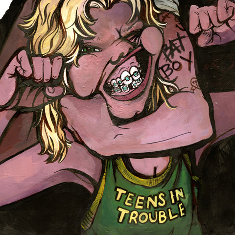 PRE ORDER - AM 400: SPLIT 12" TEENS IN TROUBLE/ BAT BOY ETCHED 12"